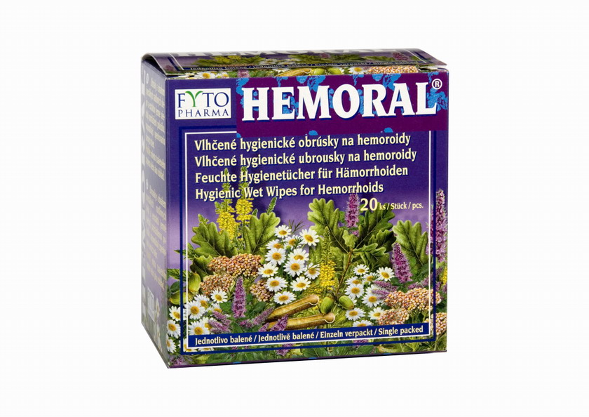 HEMORAL ® - vlhčené ubrousky na hemeroidy.